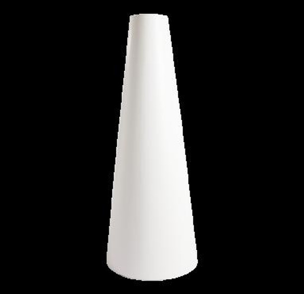 Fiberglass Tall Cone 42''H - White FG2364-42 by Gold Leaf