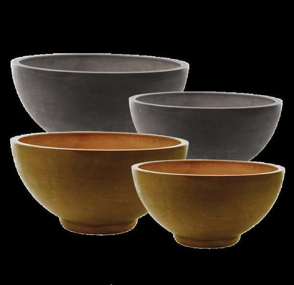 Amaya Bowl Planter - Bronze (Pack Of 2) PL107-19BR by Gold Leaf