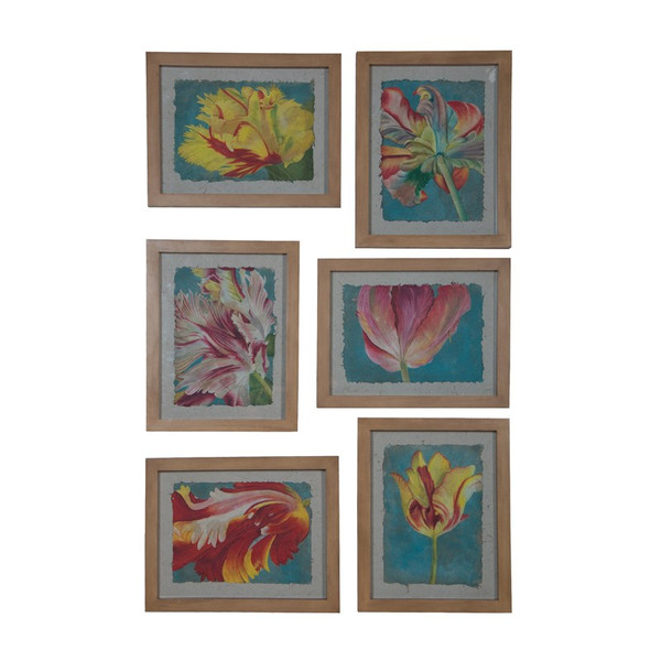 Guild Master Framed Tulips - Set Of 6 Wall Art 164028S
