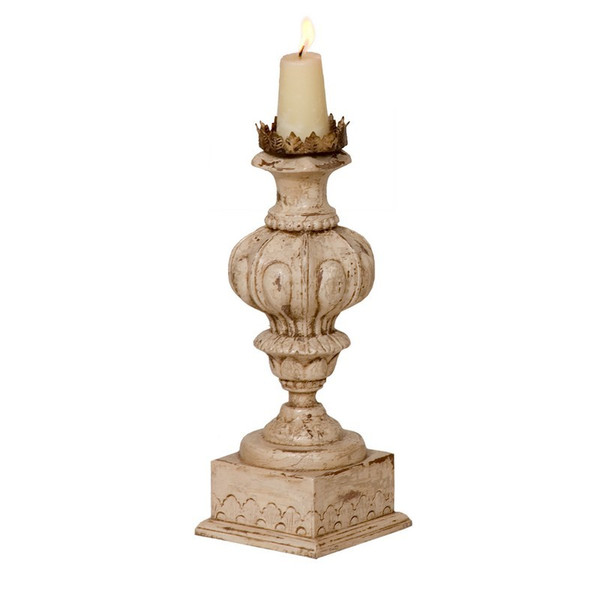 Guild Master Carved Candle Stand 307507