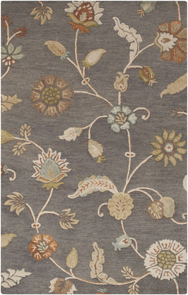 Surya Sprout Hand Hooked Gray Rug SRT-2010 - 3'3" x 5'3"