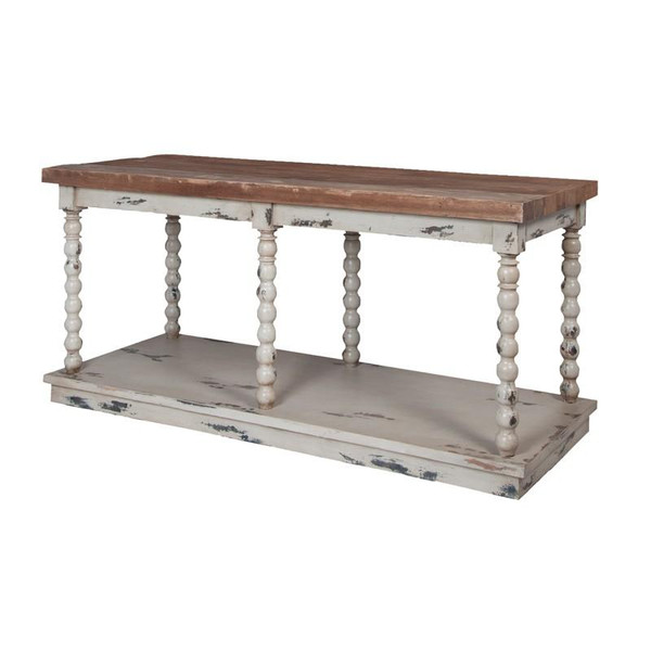 Guild Master Reclaimed Wood Work Station Console Table 714005-SB