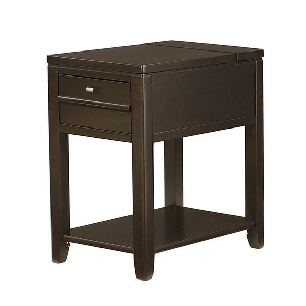 Hammary Furniture Chairside Table-Espresso Finish-Kd 200-017