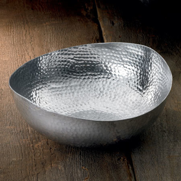 Hammered Oblong Bowl Small, Pack Of 6 12719 By India Handicrafts