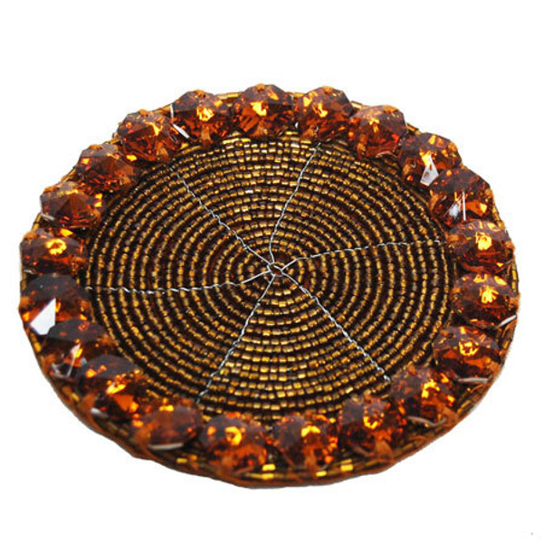 Amber Gem Coaster, Pack Of 12 13086 By India Handicrafts