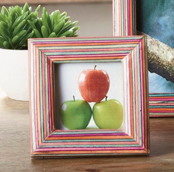 Multicolor Stripe Frame, Pack Of 6 15129 By India Handicrafts