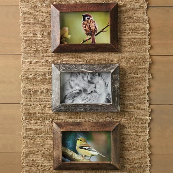 Wood Photo Frames Assorted 3, Pack Of 6 15227 By India Handicrafts