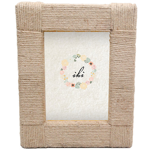 Jute Photo Frame 5X7, Pack Of 6 15439 By India Handicrafts