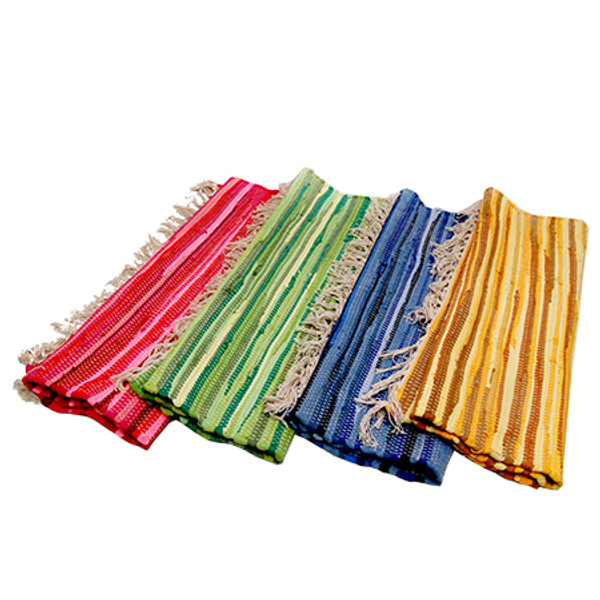 Colourful Jute Rugs Assorted 4, Pack Of 12 15509 By India Handicrafts