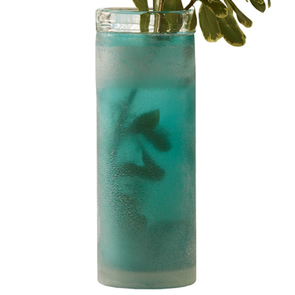 Frosted Blue Ocean Glass Vase, Pack Of 6 668155 By India Handicrafts
