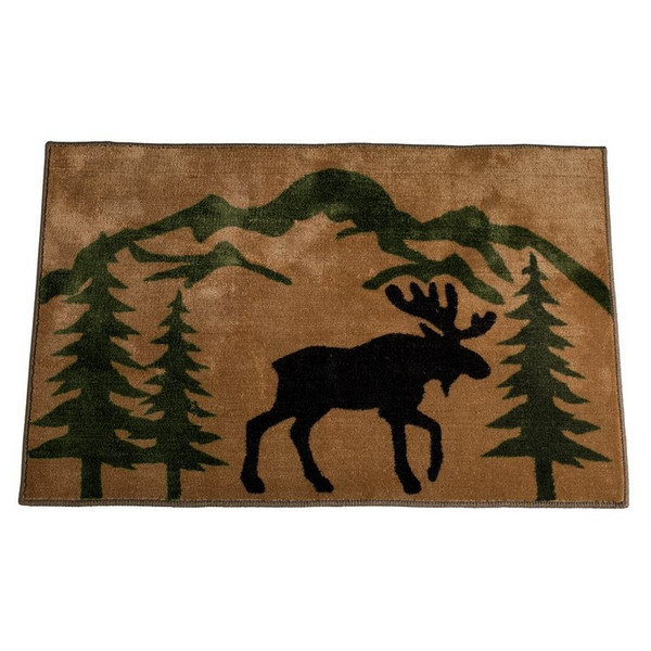 BL1801 Moose Rug by HiEnd Accents