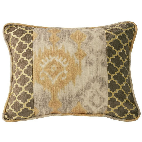 FB4150P1 Casablanca Ikat & Ogee Pillow by HiEnd Accents