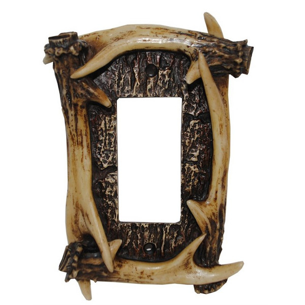 LD8200-SR-OC Antler Switchplate - Single Rocker - Pack of 4 by HiEnd Accents