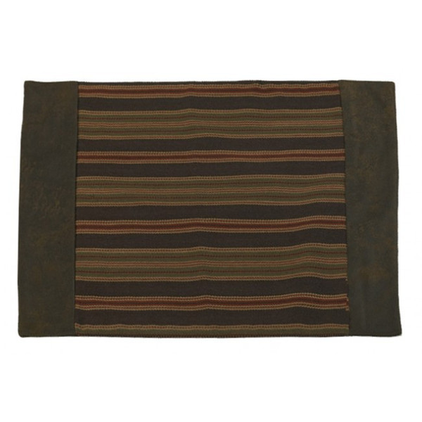 LG1849PM Wilderness Ridge Placemats - Set Of 4 - Olive/Red/Tan by HiEnd Accents