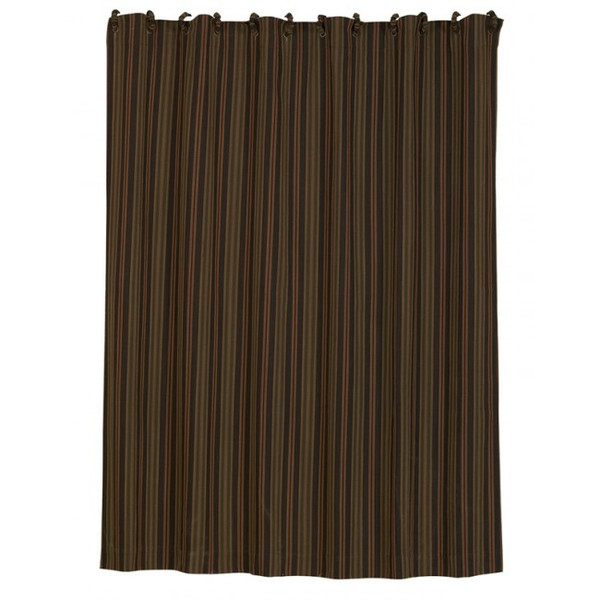 LG1849SC Wilderness Ridge Shower Curtain - Olive/Red/Tan by HiEnd Accents