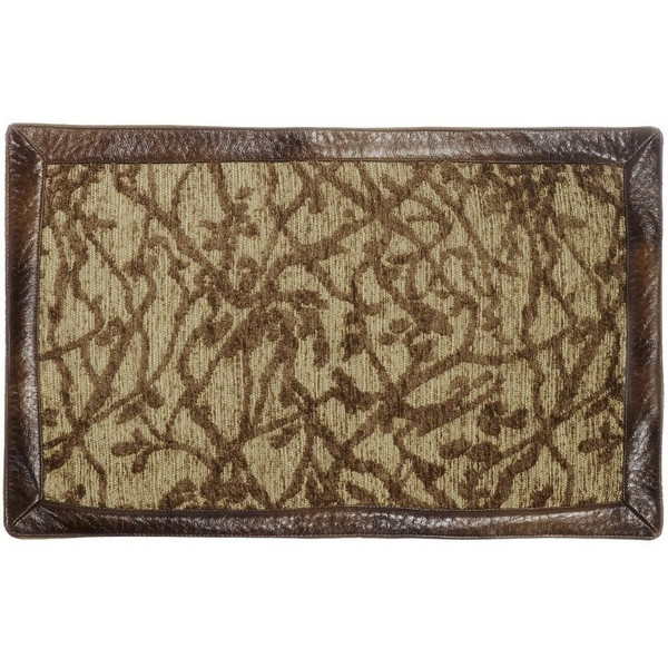 LG1860PM Highland Lodge Placemats - Set Of 4 - Olive/Brown by HiEnd Accents