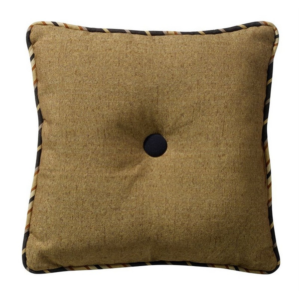 LG1890P3 Ashbury Tufted Pillow - Dark Tan by HiEnd Accents
