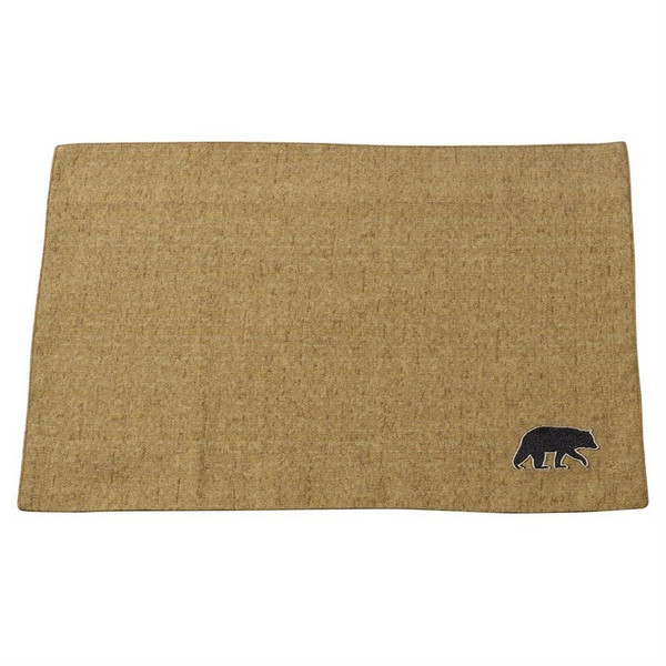 LG1890PM Ashbury Placemats - Set Of 4 - Dark Tan by HiEnd Accents