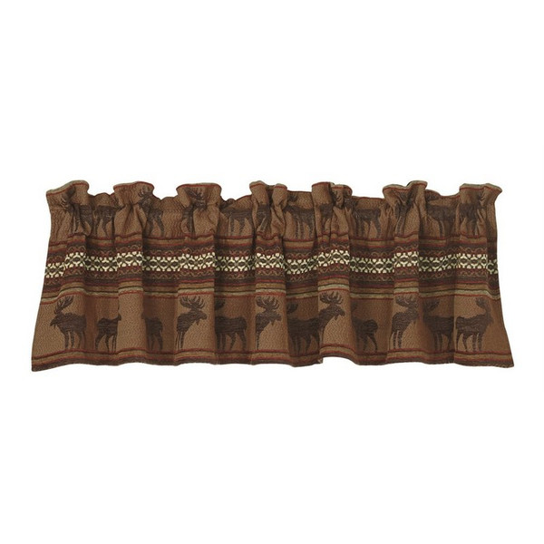 LG1905VL-OS-MO Bayfield Moose Valance - Brown Multi by HiEnd Accents