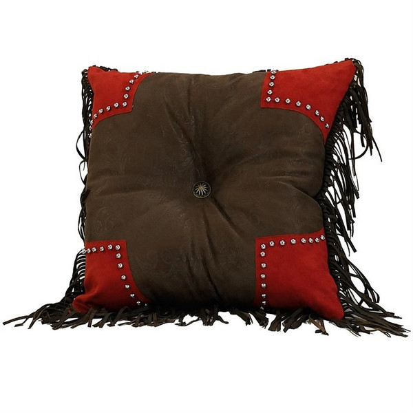 PL3119 Red/Brown Rodeo Brown Tooled With Scallop by HiEnd Accents