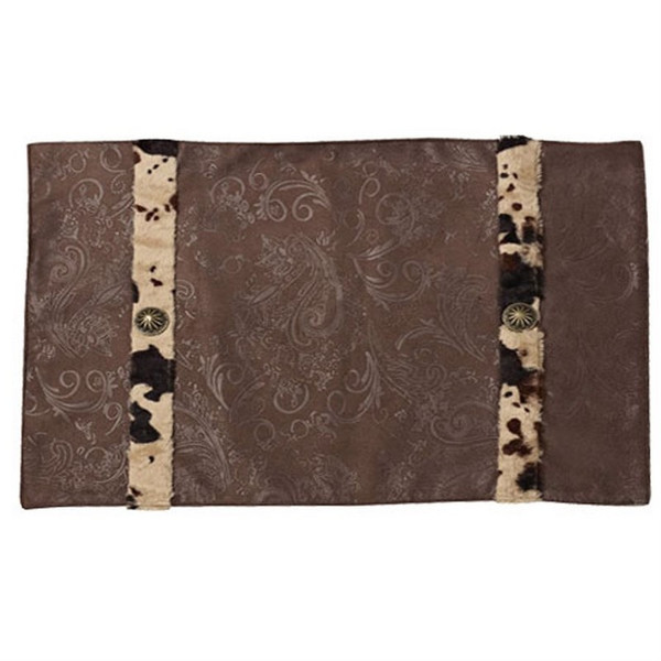 WS4002PM Caldwell Placemats - Set Of 4 - Brown/Ivory by HiEnd Accents