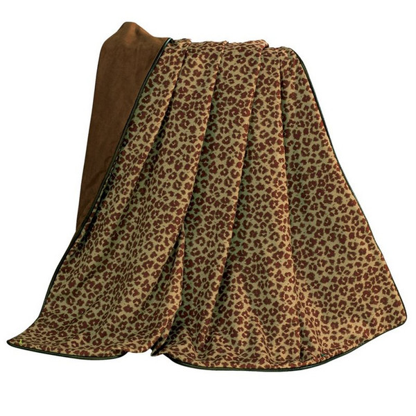 WS4068TH Austin Leopard Throw - Spice Red by HiEnd Accents