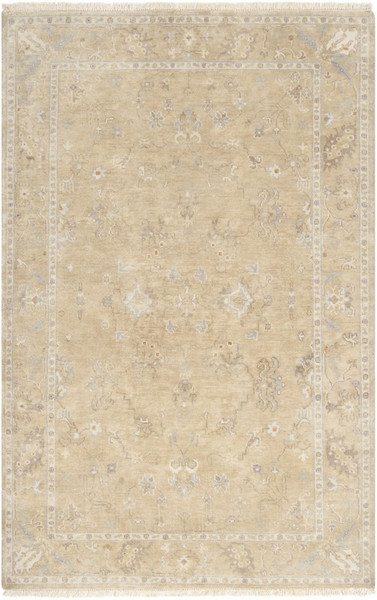 Surya Transcendent Hand Knotted White Rug TNS-9002 - 5'6" x 8'6"