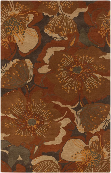 Surya Athena Hand Tufted Orange Rug ATH-5102 - 5' x 8'