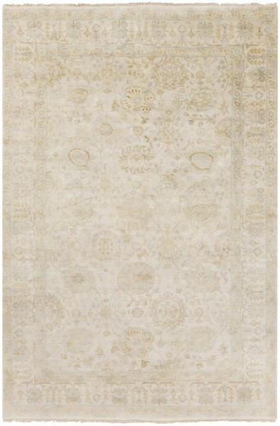 Surya Victoria Hand Knotted White Rug VIC-2003 - 8' x 11'