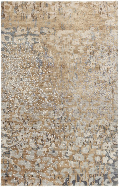 Surya Watercolor Hand Knotted White Rug WAT-5013 - 8' x 11'