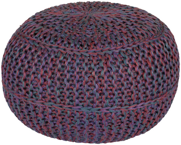 Surya Wisteria Sphere Pouf - Pink And Yellow WTPF-002