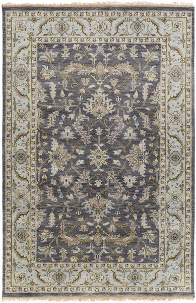 Surya Zeus Hand Knotted Blue Rug ZEU-7825 - 3'9" x 5'9"