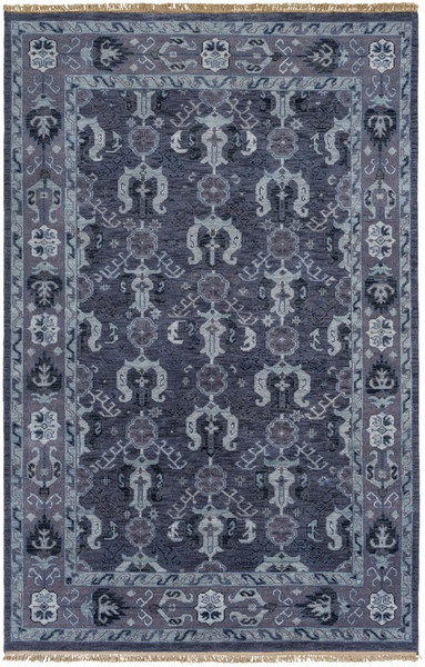 Surya Zeus Hand Knotted Blue Rug ZEU-7830 - 3'9" x 5'9"