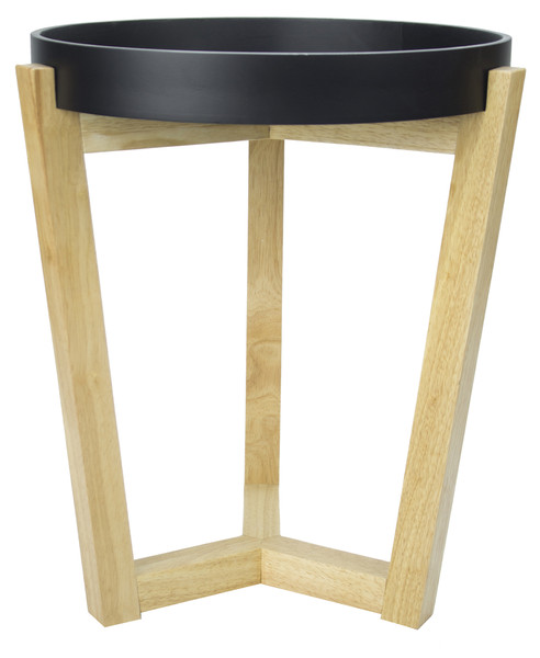 Homeroots 20" Black End Table 294804