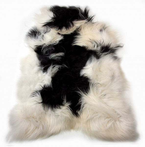 Homeroots 24" X 36" X 1.5" X 2" Spotted Sheepskin Single Long-Haired - Area Rug 316925