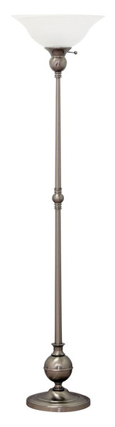House Of Troy Essex 69" Torchiere Floor Lamp In Satin Nickel E900-SN