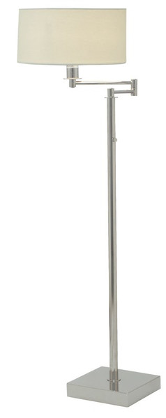 House Of Troy Franklin 60" Polished Nickel Swing Arm Floor Lamp FR701-PN