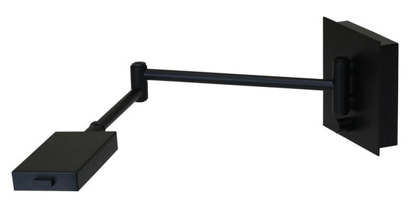 House Of Troy Generation Swing Arm Led Wall Lamp In Black G575-BLK