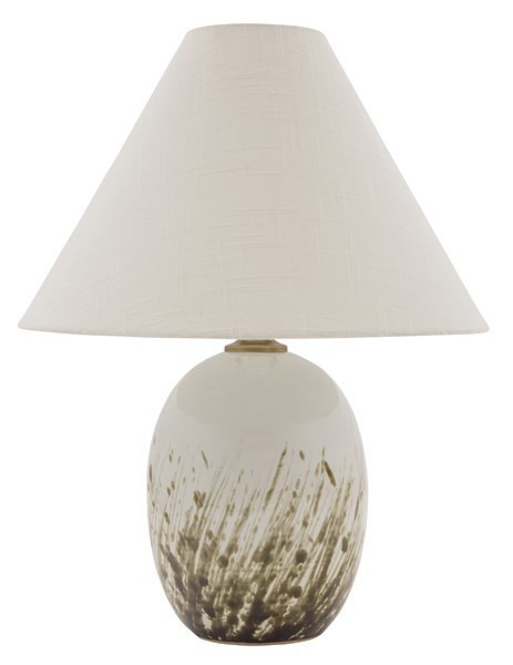 House Of Troy 22.5" Scatchard Table Lamp In Decorated White GS140-DWG