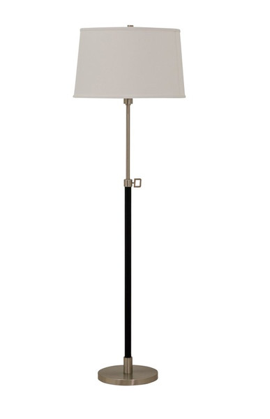 House Of Troy Hardwick Adjustable Floor Lamp In Satin Nickel