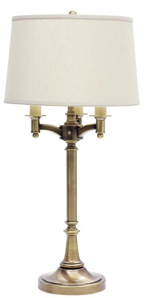 House Of Troy 31.75 Antique Brass 6-Way Table Lampshade L850-AB