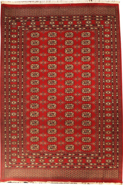 10730 Harounian Bokhara 2 Red Hand Knotted Wool Rug - 3'x5'