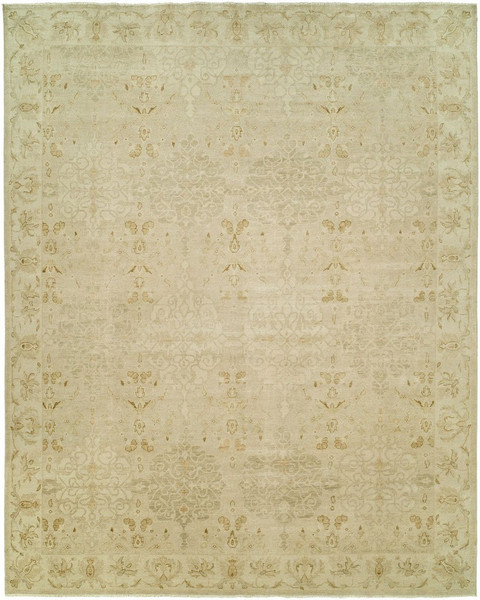 11142 Harounian Elite EL-13 Ivory/Gold Hand Knotted Wool Rug - 9'x12'