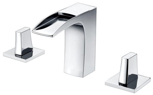 Rectangle Brass Bathroom Faucet - Chrome AI-1787
