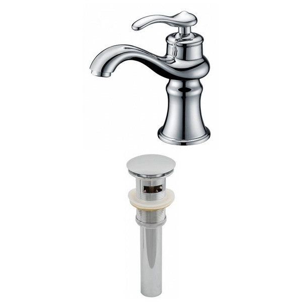 Unique Single Hole Brass Bathroom Faucet Set - Chrome AI-1997