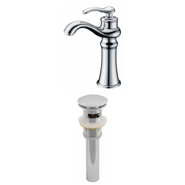 Unique Deck Mount Brass Bathroom Faucet Set - Chrome AI-2001