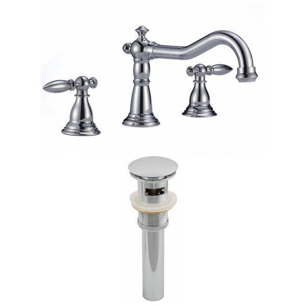 Unique Brass Bathroom Faucet Set - Chrome AI-2049