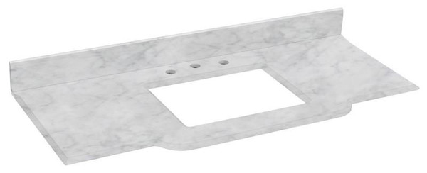 Granicus Rectangle Natural Marble Top - Bianco Carrara AI-219