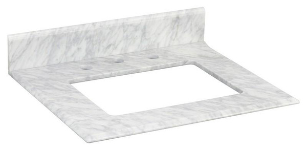 Juliet Rectangle Natural Marble Top - Bianco Carrara AI-290