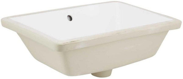 Rectangle Ceramic Undermount Sink - White AI-324